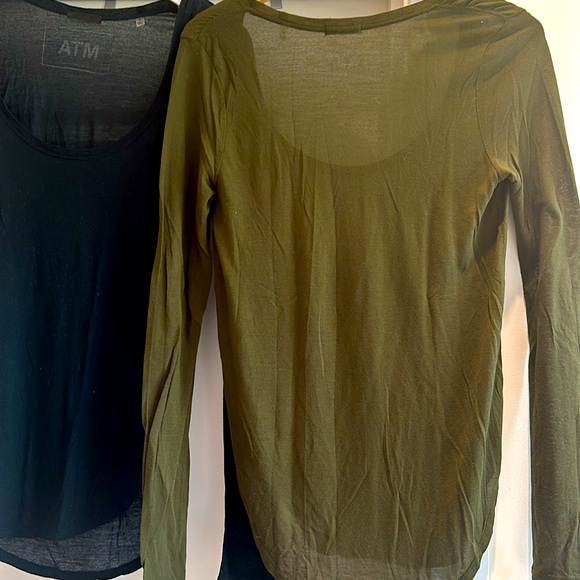 3 ATM Anthony Thomas Melillo Designer Collection Long Sleeve T-shirts. - Picture 7 of 10